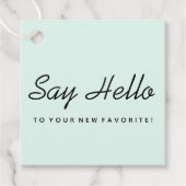 Soft Blue Business Packaging Tag Geschenkanhänger (Vorderseite)