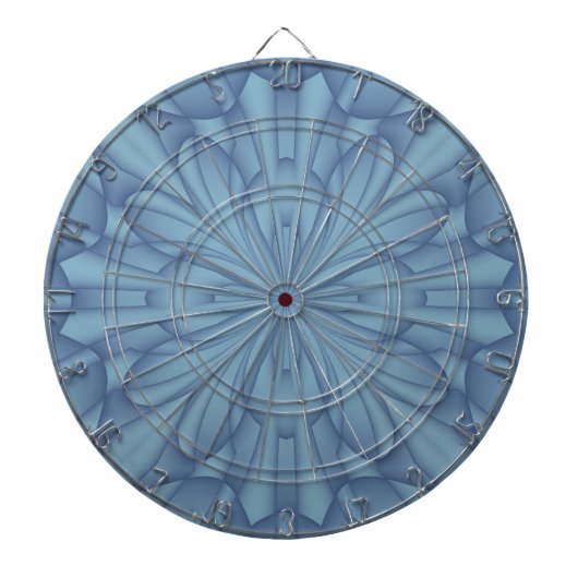 Soft Blue Christmas Stars #2 Dartscheibe (vorne)