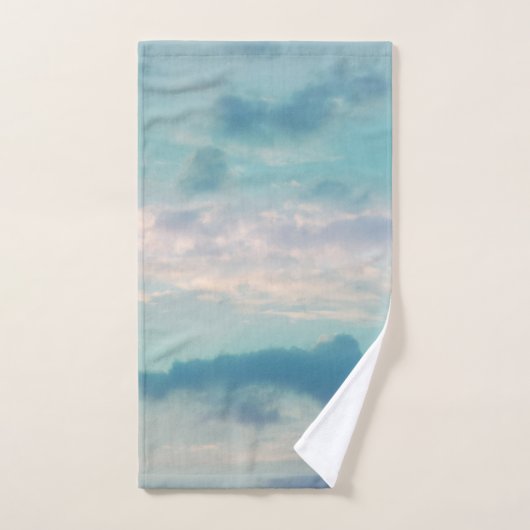 Soft Blue Clouds #1 #decor #art Badhandtuch Set (Handtuch)