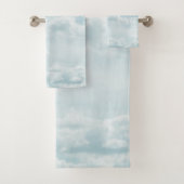 Soft Blue Clouds #2 #clouds #wall #art Badhandtuch Set (Insitu)