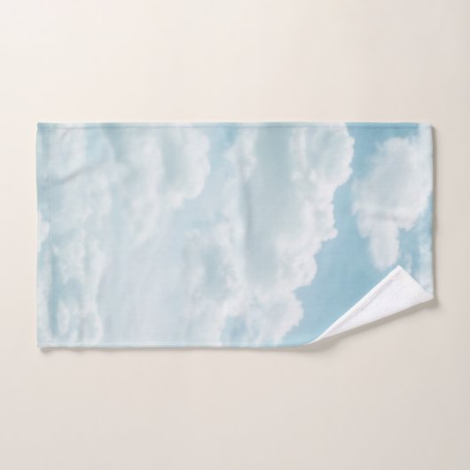 Soft Blue Clouds #2 #clouds #wall #art Badhandtuch Set (Handtuch)