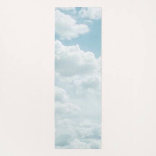 Soft Blue Clouds #2 #clouds #wall #art Yogamatte (Rückseite)