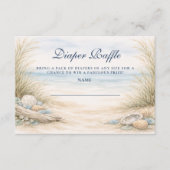 Soft Blue Coastal Diapper Raffle Begleitkarte (Vorderseite)