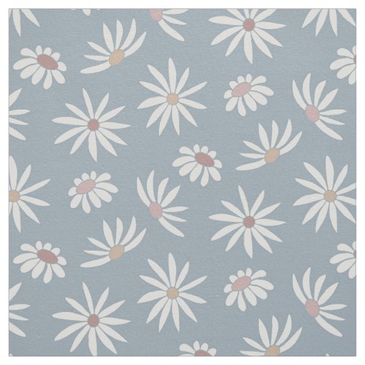 Soft Blue Daisies | Hütte Core Stoff (Muster)