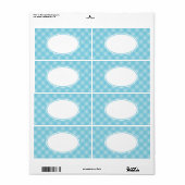 Soft Blue Gingham Labels (Vorne)