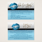 Soft Blue Glitzer Lips - Anwenden (Vorne & Hinten)