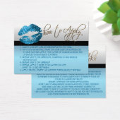 Soft Blue Glitzer Lips - Anwenden (Schreibtisch)