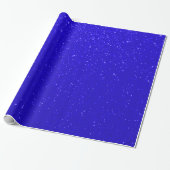 Soft Blue Glitzer Print Geschenkpapier (Ungerollt)
