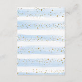 Soft Blue Gold Elephant Books for Baby Books Begleitkarte (Rückseite)