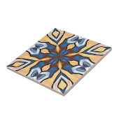 Soft Blue Gream Cream Yellow Brown Ethnic Stamm Ar Fliese (Seite)