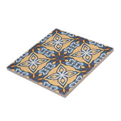 Soft Blue Gream Cream Yellow Brown Ethnic Stamm Ar Fliese (Seite)