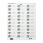 Soft Blue Green Succulator Botanical Floral Addres (Vorne)