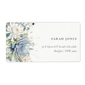 Soft Blue Green Succulator Botanical Floral Addres (Vorne)