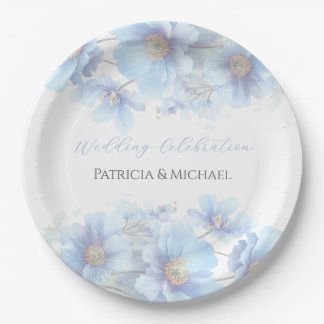 Soft Blue Himalayan Poppy Flower Garden Wedding  Pappteller