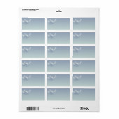 Soft Blue Lässige Hochzeitadresse Adressaufkleber (Vorne)