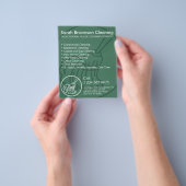Soft Blue Minimal Zuhause Cleaning House Keeper Flyer (Gruppe)