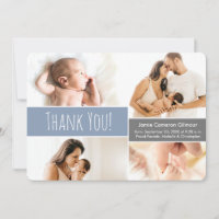 Soft Blue Modern Baby Boy Foto Collage