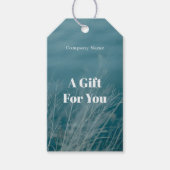 Soft blue ocean themed geschenkanhänger (Vorderseite)