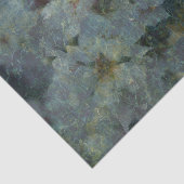 Soft Blue Orchard Impressionist Tissue Paper Seidenpapier (Ausschnitt)