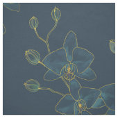 Soft Blue Orchid Fabric Stoff (Muster)