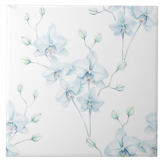 Soft Blue Orchid Fliese (Vorderseite)