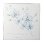 Soft Blue Orchid Fliese (Vorderseite)