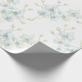 Soft Blue Orchid Geschenkpapier (Ecke)