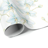 Soft Blue Orchid Geschenkpapier (Rolleneckpunkt)