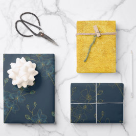 Soft Blue Orchid Geschenkpapier Set