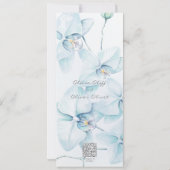 Soft Blue Orchid Save the Date Einladung (Rückseite)