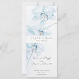 Soft Blue Orchid Save the Date Einladung