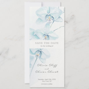 Soft Blue Orchid Save the Date Einladung