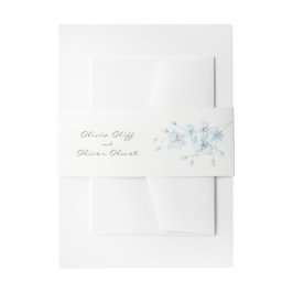 Soft Blue Orchid Wedding Einladungsbanderole