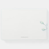 Soft Blue Orchid Wedding Gästebuch (Rückseite)