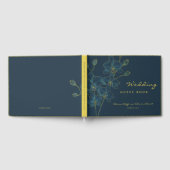 Soft Blue Orchid Wedding Gästebuch (Voll)