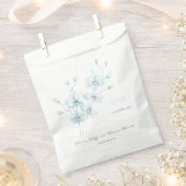 Soft Blue Orchid Wedding Geschenktütchen (Ausgeschnitten)