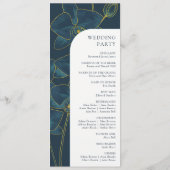 Soft Blue Orchid Wedding Programm (Rückseite)