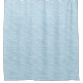 Soft Blue Organic Wave Pattern Bathroom Decor Duschvorhang (Vorderseite)