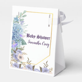 Soft Blue Pastel Blume Blue Hydrangea Babydusche Geschenkschachtel