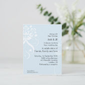 Soft Blue Rose 4.25x5.5 Einladung (Stehend Vorderseite)