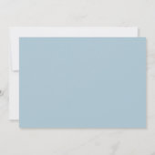 Soft Blue Simple Beerdigung Danke Karte (Rückseite)