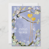 Soft Blue Spring Wedeldusche Einladung (Vorderseite)