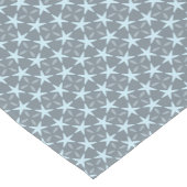 Soft Blue Starburst on Slate Grey Pattern Kurzer Tischläufer (Ecke)