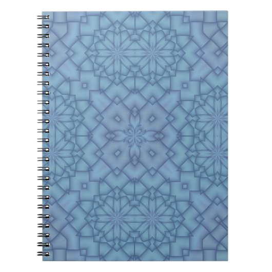 Soft Blue Tracery #2 Notizblock (Vorderseite)