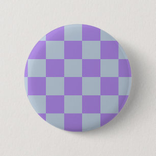Soft Blue und Lavender Checked Button