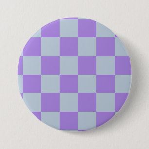 Soft Blue und Lavender Checked Button