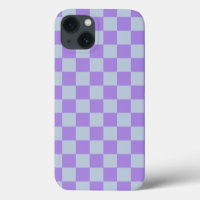 Soft Blue und Lavender Checked