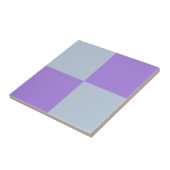 Soft Blue und Lavender Checked Fliese (Seite)