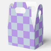 Soft Blue und Lavender Checked Geschenkschachtel (Geöffnet)