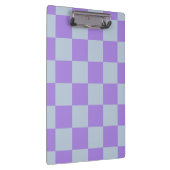 Soft Blue und Lavender Checked Klemmbrett (Rechts)